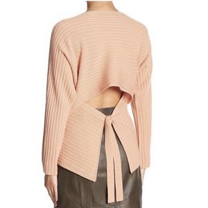Vince cashmere-wool tie back sweater